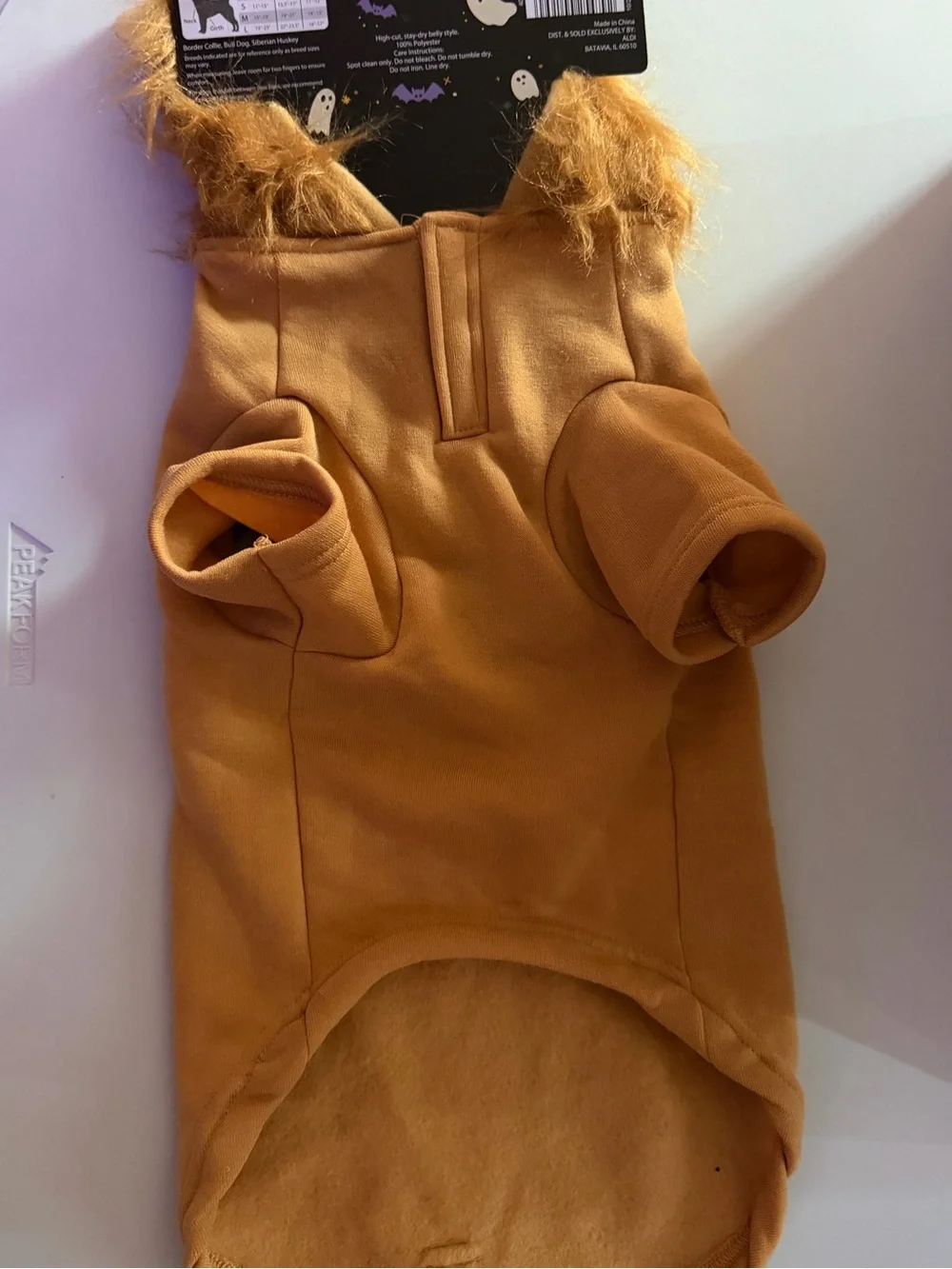 Cozy Lion Costume Faux-Fur Hoodie for Small Pets